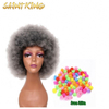 Hot Selling 14 Inch Blonde Short Afro Kinky Curly Bob Synthetic Wigs for Black Women