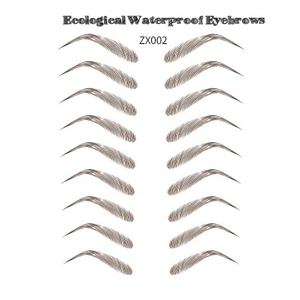 6D~ZX009 fashionable face arts simple and convenient disposable 3d temporary waterproof eyebrow tattoo stickers face makeup