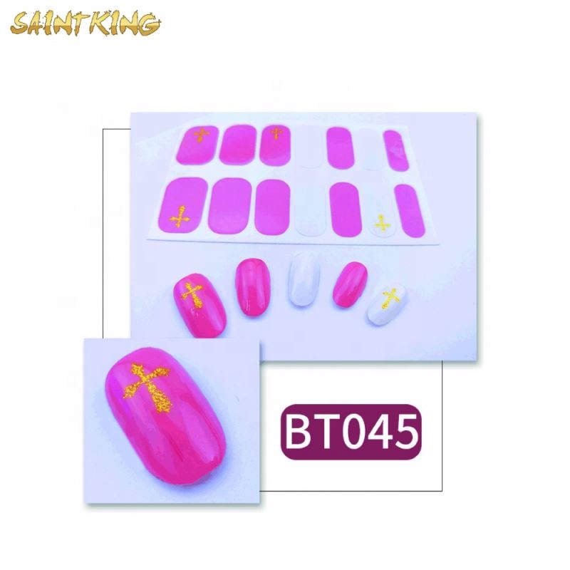 BT043 wholesale nail wrap fashion personality nail stickers diy nail strips