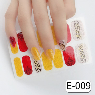 E-009 hot selling 3d mixed wooden flowers sticker for nail decoration