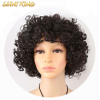 KCW01 Bleached Knots Fake Scalp Kinky Curly Bob Virgin Cuticle Aligned Hair 13*6 Lace Frontal Wigs with Baby Hair