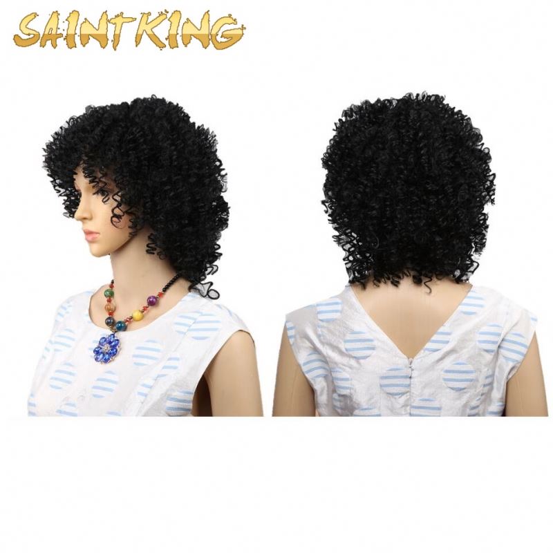 KCW01 Afro Deep Curly 13*4 Lace Front Bob Wigs Indian Human Hair Deep Wave Lace Front Short Blunt Cut Wig