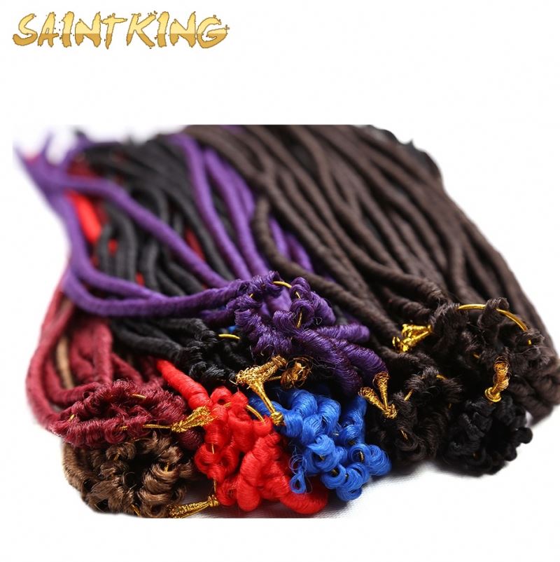 BH01 10inches/0.6cm Natural Black Afro Kinky Human Hair Crochet Locs Extensions Curly Virgin Hair