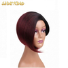 SLSH01 Straight Lace Front Human Hair Wigs Remy Hair 150% Density Pre Plucked Hairline Short Bob Wig for Black Women