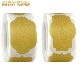 PL01 Sample Perfume Labels Custom Logo Clear Gold Foil Sticker for Essential Oil Bottles