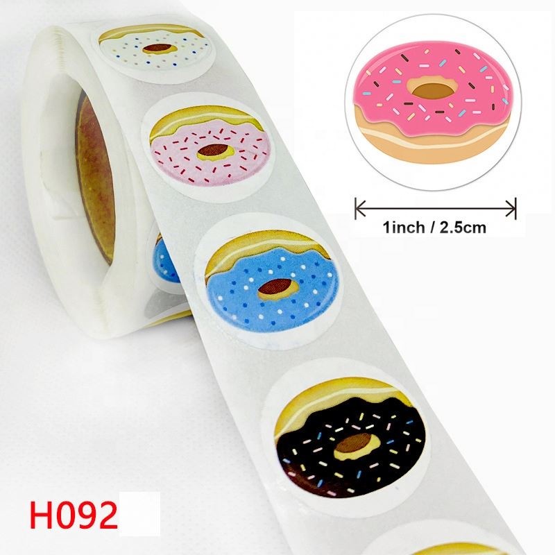 PL01 Paper Sticker Custom Regular Printing Round Or Square Not Waterproof
