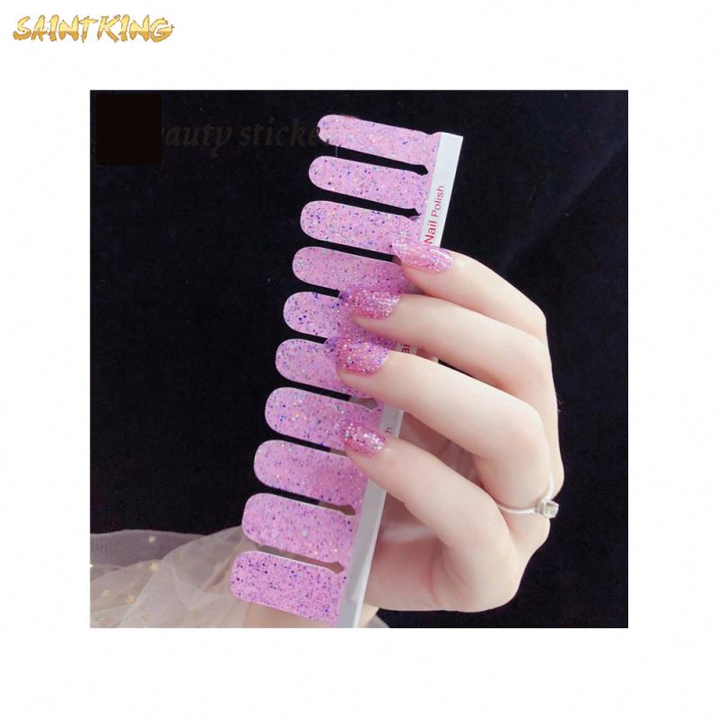 NS681 Latest Transfer Nail Foil Sticker Art Sexy Red Yellow Blood Marble Stone Nail Wraps Sticker Manicure Water Decals