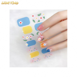 NS481 High Quality 14 Strips Hot Sale Best Price Custom Nail Wraps 3d Nail Wraps Supplier in China