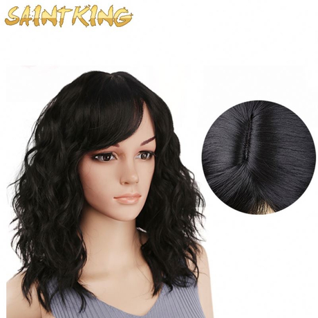 MLSH01 Hair New Design Vendor Cheap Wholesale Curly Water Wave Red Body Wave Bob for Black Women Synthetic Hair Wigs