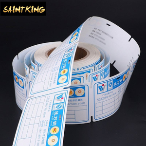 PL01 high quality top coated thermal label 100x100mm or 100x150mm direct thermal shipping label for thermal label printer