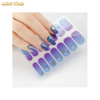 NS173 factory price customized design nail wraps oem/odm gel polish nail sticker for girl