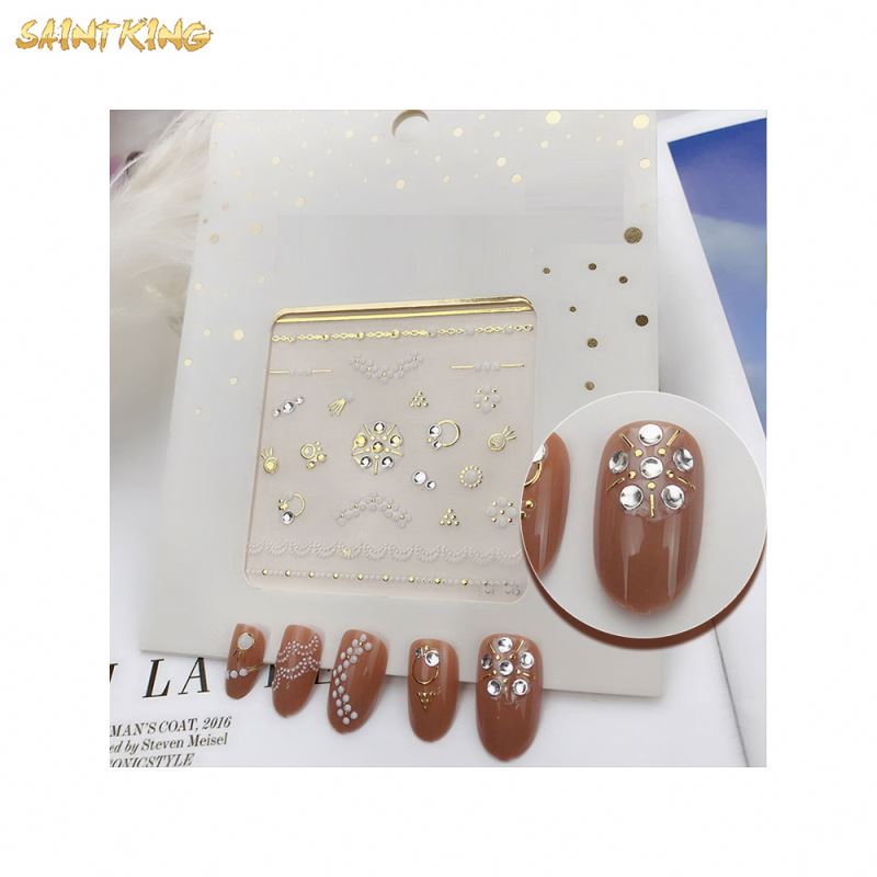 NS712 New Arrival Nail Decals Stickers Self-adhesive Nail Art Design Stencil Sticker Decals