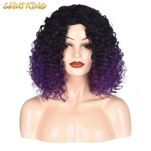 MLSH01 Factory Directly Sale Beautiful Wigs Synthetic Hair Short Kinky Curly Wigs Fast Shipping Lace Front Wigs for Black Women