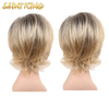 MLCH01 Short Synthetic Hair Wigs Stock Available Fast Shipping Transparent Hd Frontal Lace Wig Hair Natural Highlights
